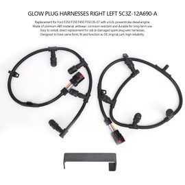 Aramox Powerstroke 6.0 Glow Plug Harness Kit Right Left Replacement for F250 F450 F550 05‑07 6.0 6.0L 5C3Z‑12A690‑A