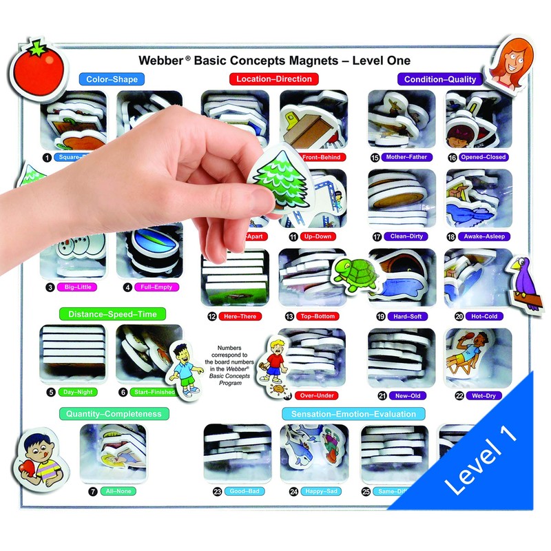 Super Duper Publications | Webber® MagneFoam Basic Concepts Magnets Levels