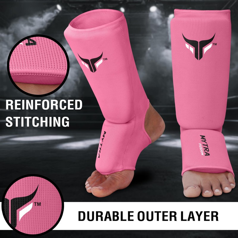 Mytra Fusion Kids Shin Instep Shin Pad Protector for Kickboxing