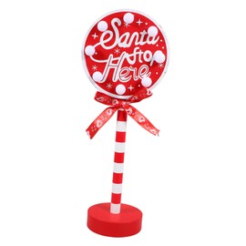 FRCOLOR Xmas Decorative LED Nightstand Lamp Wooden Christmas Light for Party Wedding and Home Decor Warm Glow Table Lamp for Living Room Bedroom and Study