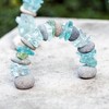 Garden Age Supply Mini Stone and Glass Rock Cairn Arch