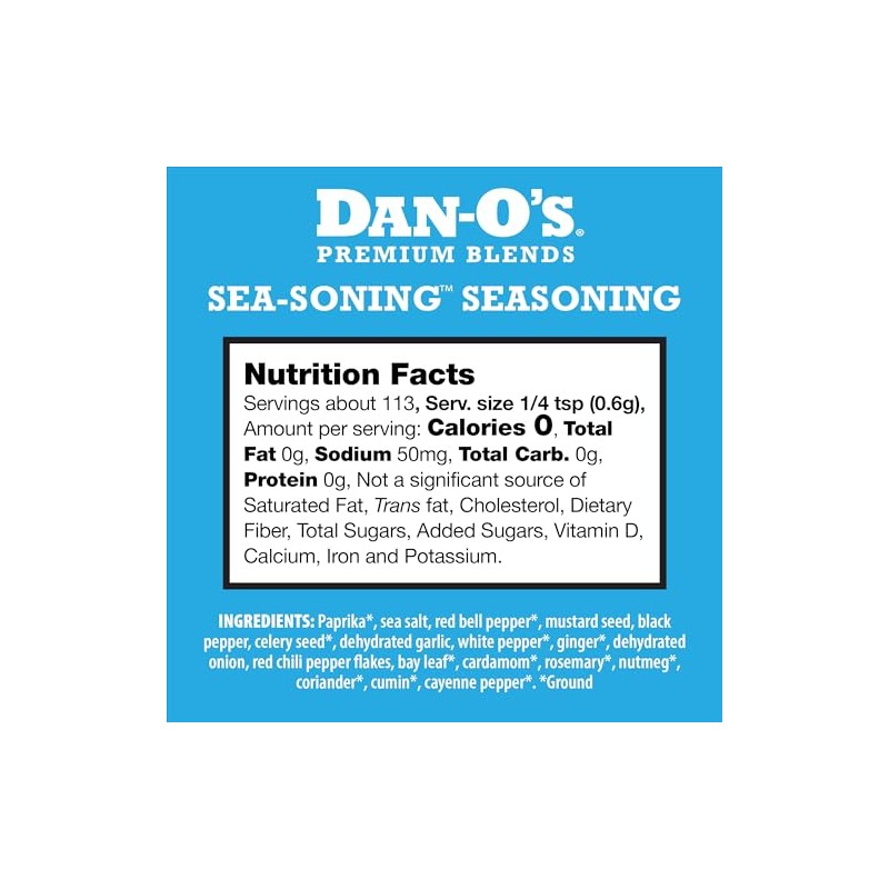 Dan-O's Condimento SEA-soning: excelente para mariscos, pescado y pollo. Condimento