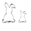 LIANRISES Pack of 2 Easter Cookie Cutters Easter Bunny Gingerbread