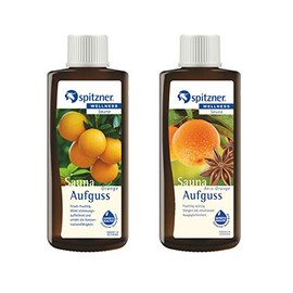 spitzner 2 Fragrances Orange and Aniseed Orange Value Pack Sauna Infusion 190 ml Each