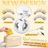 QUEWEL Magnetic Eyelashes,Natural Look Reusable Magnetic Lashes No Glue Needed