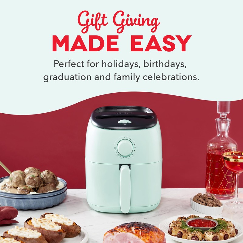 DASH Tasti-Crisp™ Electric Air Fryer Oven, 2.6 Qt., White –