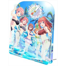 Seasonal Plants The Quintessential Quintuples Big Acrylic Table Clock, Approx. H10.2 x W 7.5 inches (260 x 190 mm), Acrylic