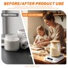 Sourdough Starter Warmer- 70-130°F Adjustable Temp, 1°F Precise Control &