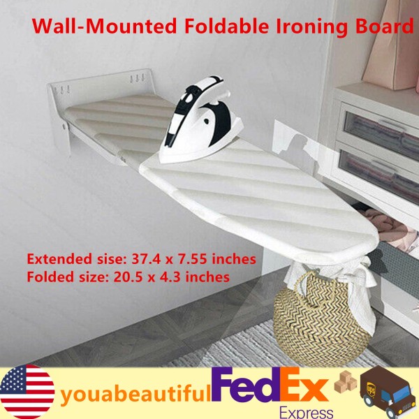 Unbranded Foldable Ironing Board Swivel 180° Wall-Mounted Household Space Saving
