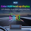 AZIJYV Heads Up Display for Cars, Color GPS Speedometer M23,