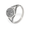 NKlaus Signet Ring Bourbon Lily 925 Silver Men's Ring Templar