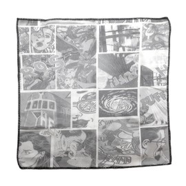 Calabria 2 Pack Microfiber Cleaning Cloth Black White Comic Cleans Eyeglass Lenses TV Phone Camera Sunglass Glasses Cleaner