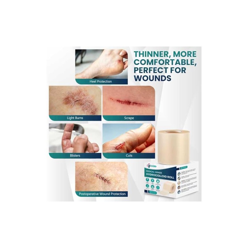 Medical Grade Hydrocolloid Roll for Wound Care