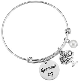AHAETH Grammie Gifts from Grandchildren Bracelet for Grandma Best Grammie Ever Birthday Ornament Ideas Jewelry Grammie Bracelets