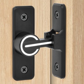 OctBird Barn Door Lock, 90 Degree Flip Sliding Barn Door Lock, Heavy Duty Barn Door Latch Lock for Garden, Bathroom, Garage, Window, Bedroom, Cabinet, Barn (Luminous)