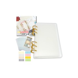 ikomaido Binder Savings, Korean Acrylic Binder A6, Money Management File, Savings File, Household Budget Management, Envelope Savings, Savings Envelope, 6-Hole (Clear)