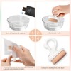 CHERIMOYA Brocha Quitapolvo Para Uñas Profesional Tapa Protectora-Blanco