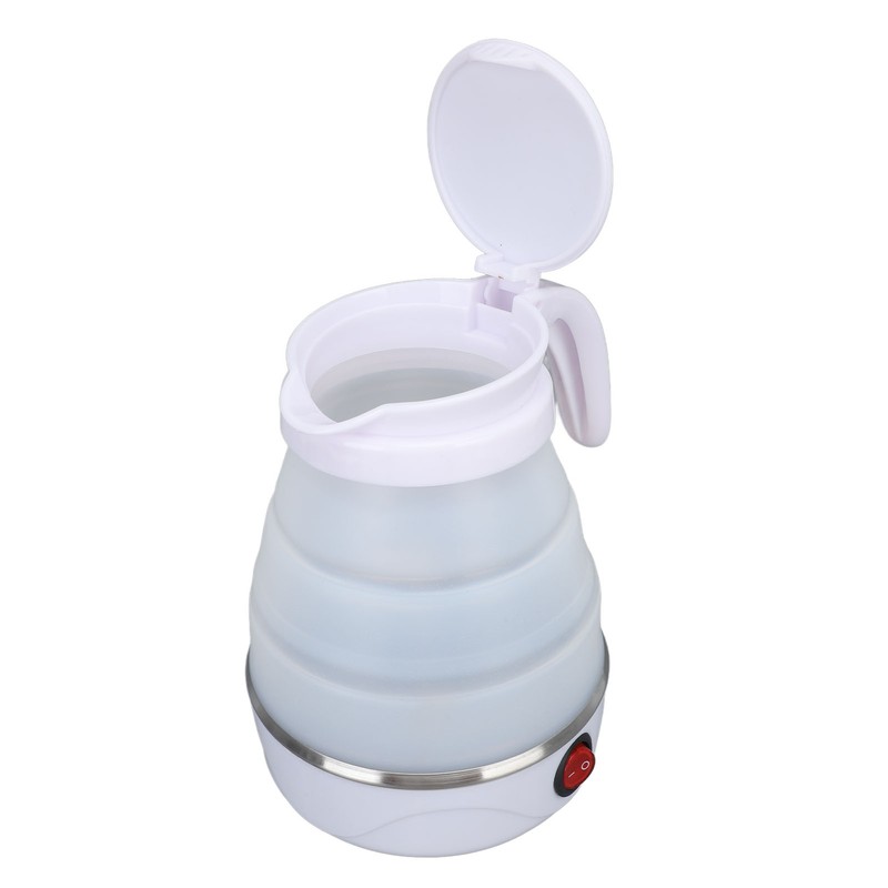 0.6L Folding Electric Kettle 600W Collapsible Water Boiler Portable Silicone