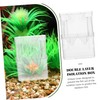 NOLITOY 4pcs Fish Breeding Box Small Aquarium Isolation Containers with