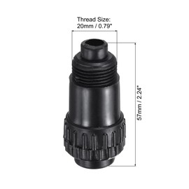 PATIKIL Air Compressor Oil Cap Plug, 20mm Replacement Oil Fill Breather Vent Cap for Common Air Compressor, Black