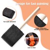 200 Pcs 2 Inch Foam Brushes Set, Sponge Brushes, Foam