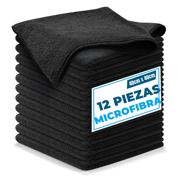 Summala Paños de Limpieza de Microfibra, 12 Piezas, 40 x