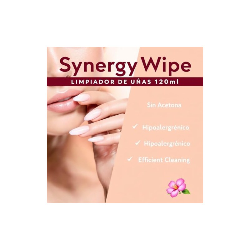 Synergy Wipe Limpiador De Uñas 120ml By Organic Nails