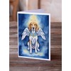 Caroline's Treasures English Foxhound My Angel Greeting Cards Pack of