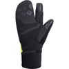 GORE WEAR Thermo Split Gloves, Gore-Tex Infinium, 5, Black/Neon Yellow