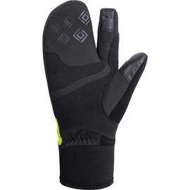 GORE WEAR Thermo Split Gloves, Gore-Tex Infinium, 5, Black/Neon Yellow