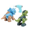 2 Sets Dinosaur Assemble Toy Develop Hand On Ability Educational
