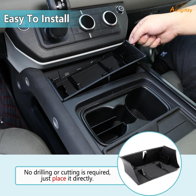 Aunginsy Center Console Organizer Tray Compatible with Land Rover Defender