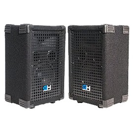 Grindhouse Speakers - GH6L-Pair - Pair of Passive 6 Inch 2-Way PA/DJ Loudspeaker Cabinets - 400 Watt each Full Range PA/DJ Band Live Sound Speaker
