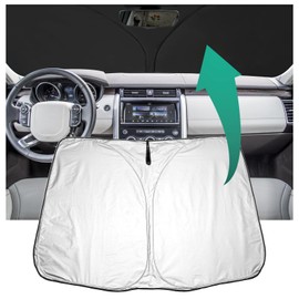YEE PIN Discovery Sport L550 Sun Shade Car Compatible with Land Rover Discovery 5 L462 Sport L550 2017-2023 2024, Foldable Car Parasol Front Windscreen UV Dust Protection