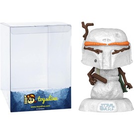 Boba F e t t : P o p ! Vinyl Figurine Bundle with 1 Compatible 'ToysDiva' Graphic Protector (558 - 64334 - B)