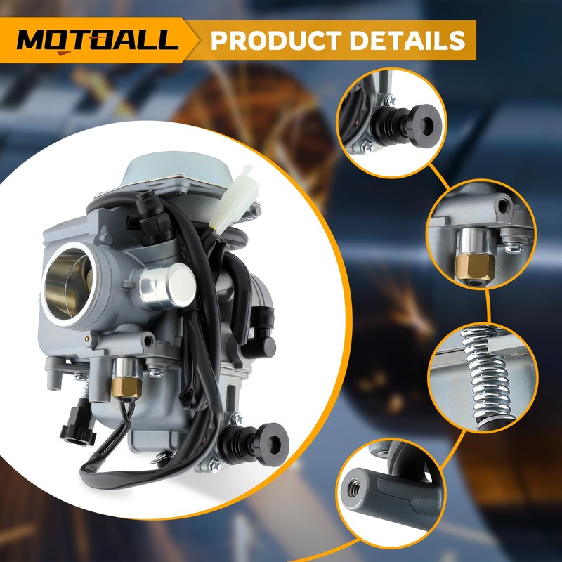 MOTOALL New TRX350 Carburetor for Honda Rancher 350 TRX350 350ES