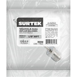Surtek 108127 Válvula para Inflar Balones, 100 piezas