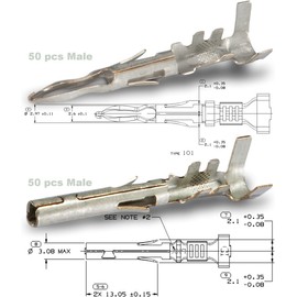 (5-PIN) 20 Amps Weather-Pack Series, Sealer Terminals, Housing Male & Female 14 16 GA