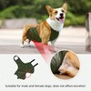 UOSIA Waterproof Corgi Raincoat - Dog Belly Vest & Chest