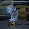 Acrylic Cartoon Night Light Dual Power Supply Alarm Clock Perpetual