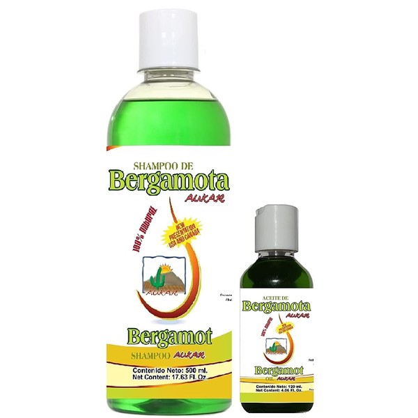 Bergamot Shampoo AUKAR 500ml plus Bergamot Oil Aukar 120ml 100% Orginal DEALERS