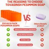 6 PCS Persimmon Soap Bar for for Old People Smell,
