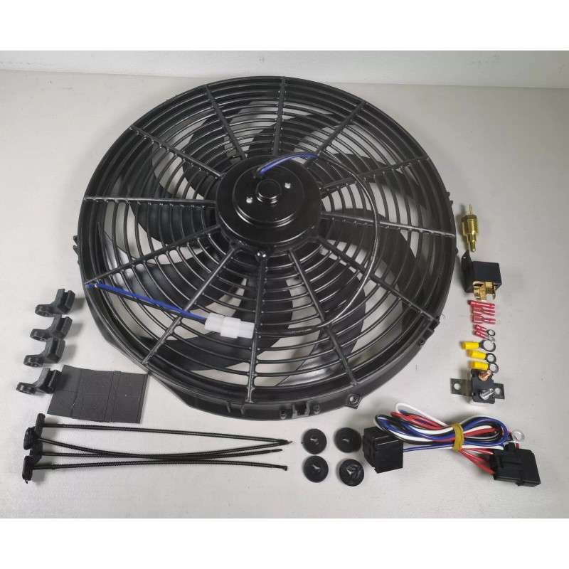 16" Inch Electric Radiator Fan High 3000+ CFM Thermostat Wiring