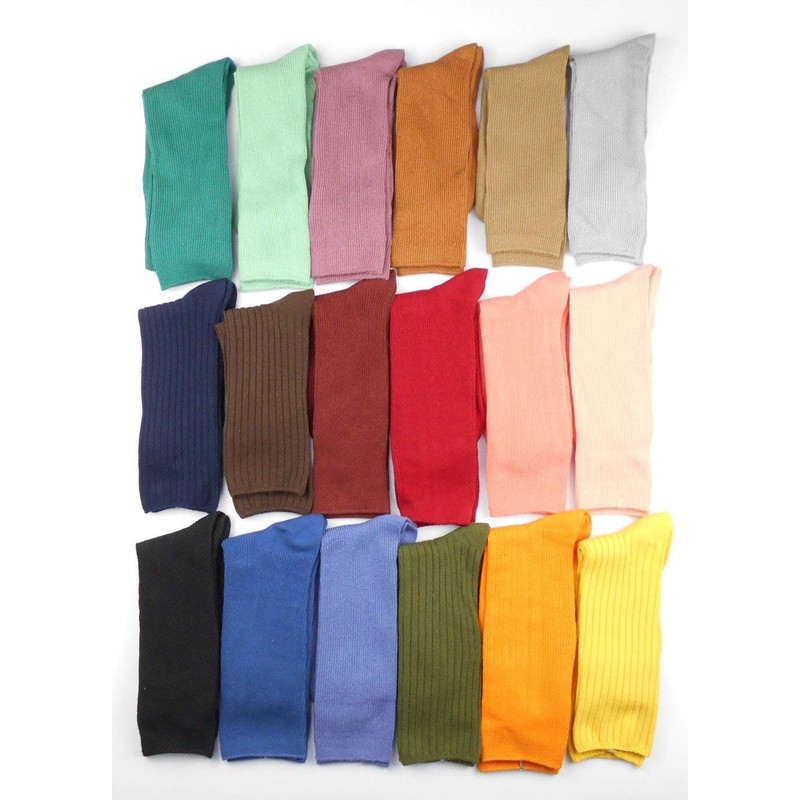 Calcetines simples de color puro para mujer, suaves, cómodos, casuales,