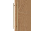 LVYIHAN Titanium Gold Round Barn Door Handles 12"/24"/36"/48"/59'', Pull Push