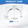 PATIKIL 160mm Rigid Pipe Strap, 5 Pcs 304 Stainless Steel