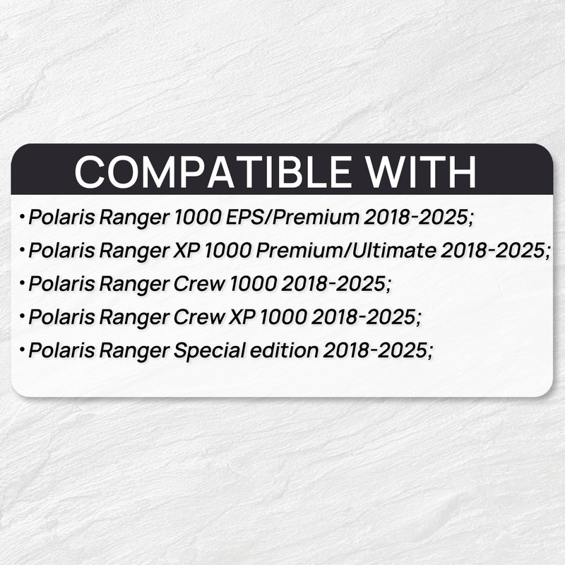EZAPEX Bed Mat Liner Compatible with Polaris Ranger 1000 Crew