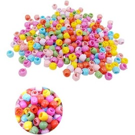HLLMX 60 PCS Rainbow Hair Accessories: Colorful Plastic Beaded Hair Clips, Claws, and Pins for Teens, Girls, and Kids