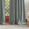 Martha Stewart Naples Chenille Solid Back Tab Window Curtain Panel