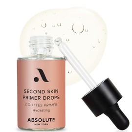 Absolute New York Hydrating Second Skin Primer Drops, Lightweight Makeup Primer for Flawless Complexion, Hydrating Formula, Pore Minimizing, Ideal for All Skin Types